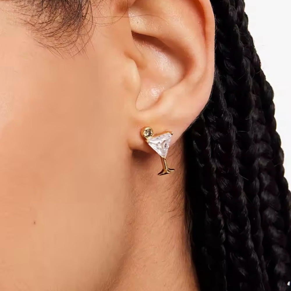 Kate Spade Shaken Or Stirred Martini Studs - Picture 3 of 5